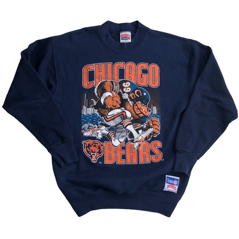 Chicago Bears 1988 Jack Davis Art Vintage Sweatshirt (Medium)