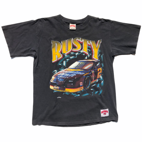 Rusty Wallace NASCAR Vintage Two-Sided T-Shirt 
