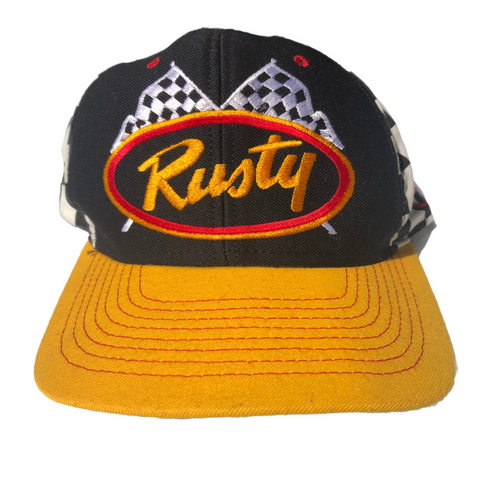 Rusty Wallace Vintage Nutmeg Mills Snapback Hat