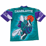 charlotte hornets vintage nutmeg mills jersey